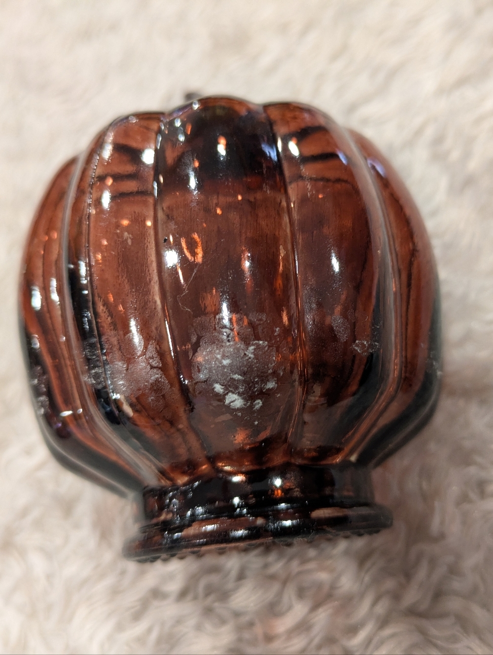 Glass Pumpkin Trio Decorative Accents - Gray, Blue, Brown - Picture 2 of 15